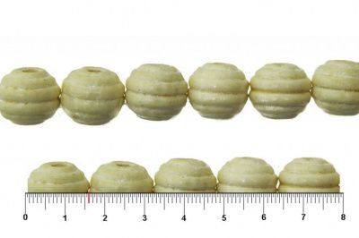 0309-Бусины деревянные "ОмТекс", 16 мм, упак.50+/-3шт, цв.035-белый - купить в Орле. Цена: 62.22 руб.