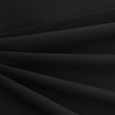 Костюмная ткань с вискозой "Меган", 210 гр/м2, шир.150см, цвет чёрный - купить в Орле. Цена 378.55 руб.