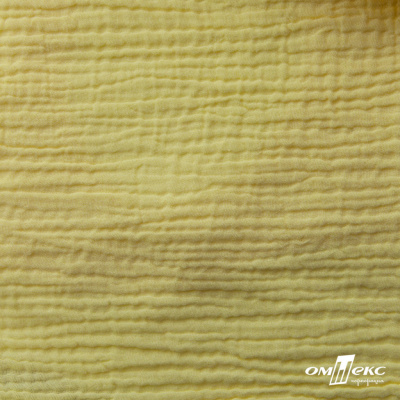 Ткань Муслин, 100% хлопок, 125 гр/м2, шир. 135 см (12-0824) цв.лимон нюд - купить в Орле. Цена 337.25 руб.