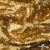 Трикотажное полотно, Сетка с пайетками,188 гр/м2, шир.140 см, цв.-тем.золото (#51) - купить в Орле. Цена 505.15 руб.