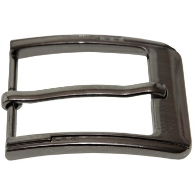 Пряжка металлическая для мужского ремня SC035#6 (шир.ремня 40 мм), цв.-тем.никель - купить в Орле. Цена: 43.93 руб.