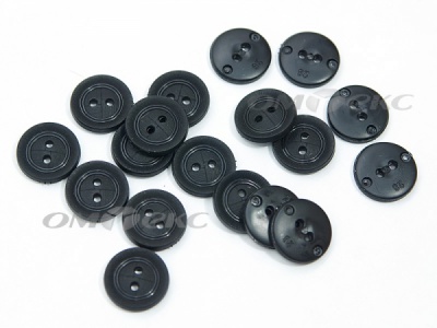 51820/18 мм (2 пр) черные пуговицы - купить в Орле. Цена: 0.82 руб.