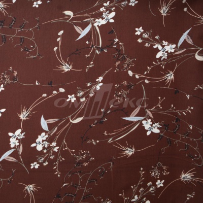Плательная ткань "Фламенко" 2.2, 80 гр/м2, шир.150 см, принт растительный - купить в Орле. Цена 239.03 руб.