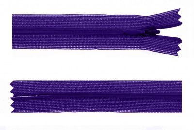 Молния потайная Т3 866, 50 см, капрон, цвет фиолетовый - купить в Орле. Цена: 8.62 руб.