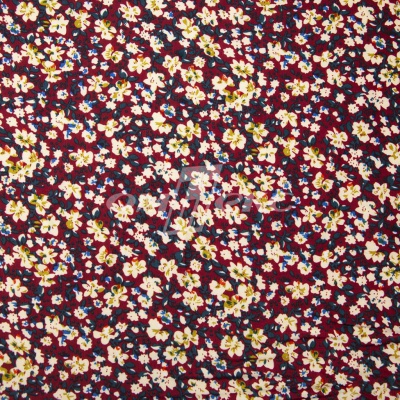 Плательная ткань "Софи" 5.1, 75 гр/м2, шир.150 см, принт растительный - купить в Орле. Цена 243.96 руб.