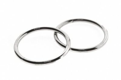 Кольцо металлическое №40 мм, цв.-никель - купить в Орле. Цена: 4.45 руб.