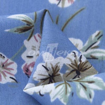 Плательная ткань "Фламенко" 12.1, 80 гр/м2, шир.150 см, принт растительный - купить в Орле. Цена 241.49 руб.