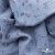 Ткань Муслин принт, 100% хлопок, 125 гр/м2, шир. 140 см, #2308 цв. 69 серо-голубой с цветком - купить в Орле. Цена 413.11 руб.