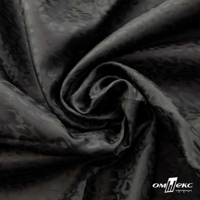 Ткань подкладочная Жаккард YP1416707, 90(+/-5) г/м2, шир.145 см, черный - купить в Орле. Цена 241.46 руб.