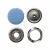 Кнопка рубашечная (закрытая) 9,5мм - эмаль, цв.182 - св.голубой - купить в Орле. Цена: 5.74 руб.