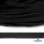Шнур плетеный d-8 мм плоский, 70% хлопок 30% полиэстер, уп.85+/-1 м, цв.- чёрный - купить в Орле. Цена: 735 руб.