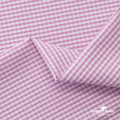 Ткань сорочечная Клетка Виши, 115 г/м2, 58% пэ,42% хл, шир.150 см, цв.1-розовый, (арт.111) - купить в Орле. Цена 306.69 руб.