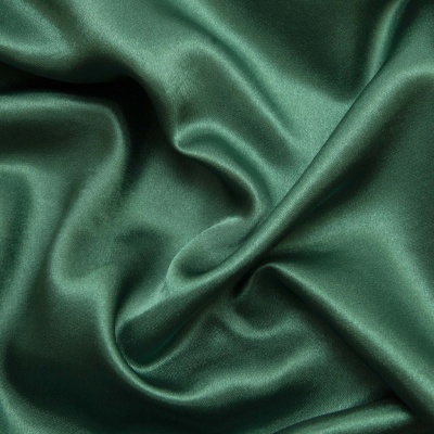 Поли креп-сатин 19-5420, 125 (+/-5) гр/м2, шир.150см, цвет зелёный - купить в Орле. Цена 155.57 руб.
