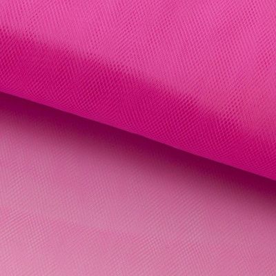 Фатин матовый 16-31, 12 гр/м2, шир.300см, цвет барби розовый - купить в Орле. Цена 100.92 руб.