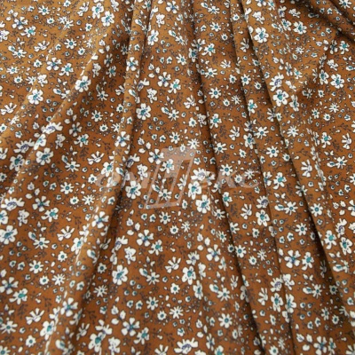 Плательная ткань "Фламенко" 11.1, 80 гр/м2, шир.150 см, принт растительный - купить в Орле. Цена 239.03 руб.